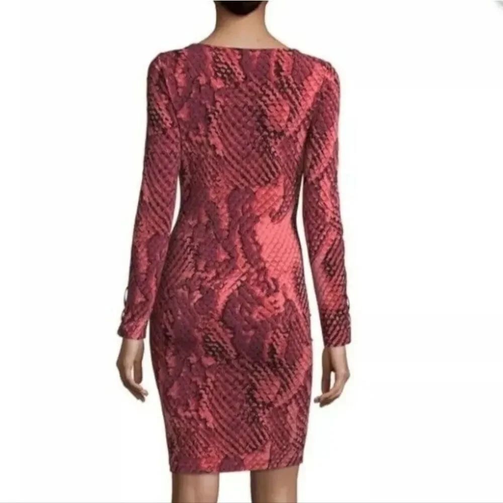 BRAND NEW PROJECT RUNWAY MULTI-COLOR LONG SLEEVELESS ROUNDNECK DRESS - Picture 11 of 16